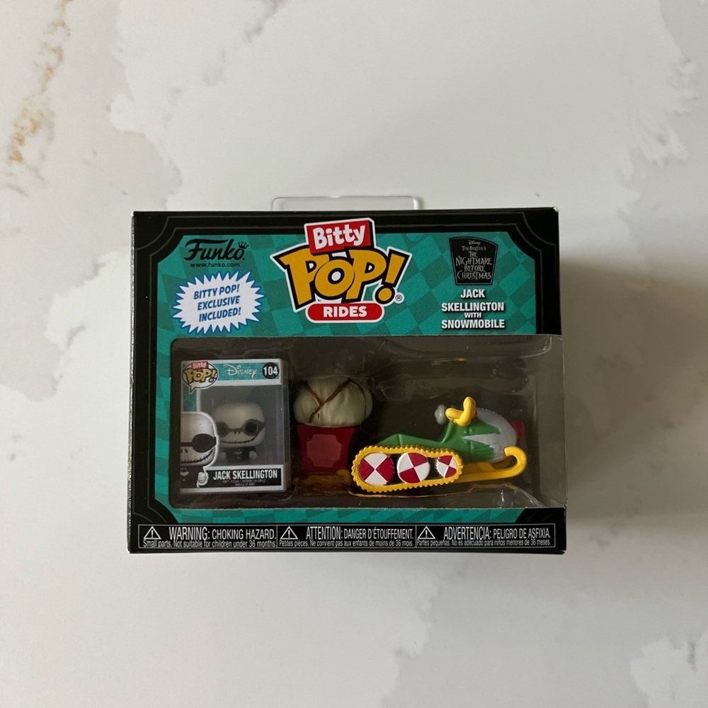 Funko Bitty Pop! Rides Jack Skellington With Snowmobile NWT